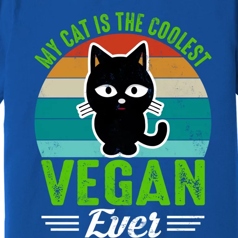 My Cat Is The Coolest Vegan Ever Gift Premium T-Shirt