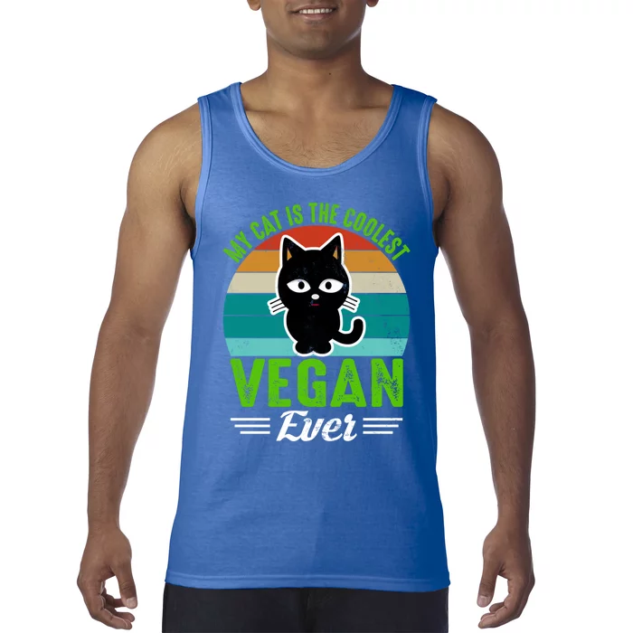 My Cat Is The Coolest Vegan Ever Gift Tank Top