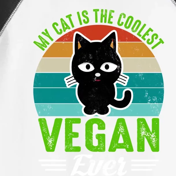 My Cat Is The Coolest Vegan Ever Gift Toddler Fine Jersey T-Shirt