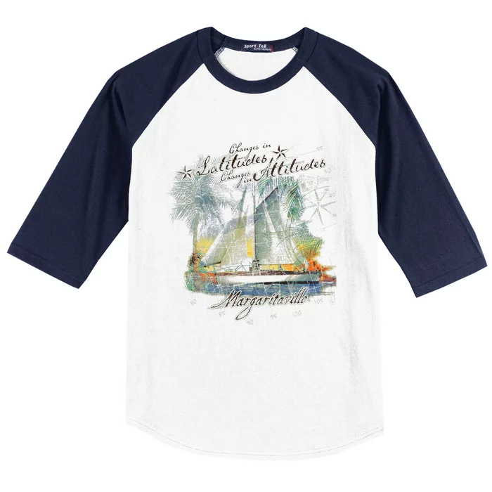 Margaritaville Changes In Latitude Baseball Sleeve Shirt