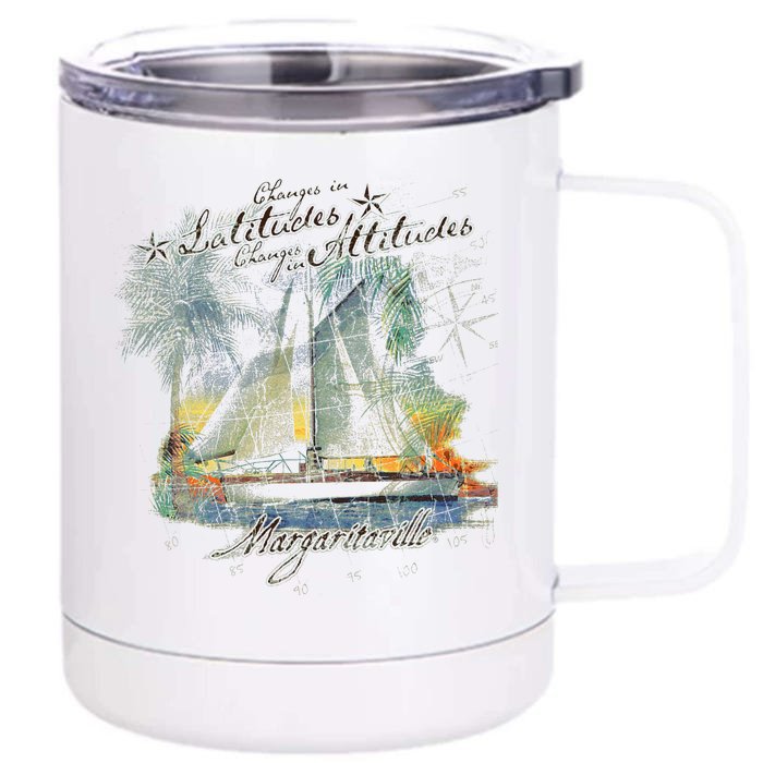 Margaritaville Changes In Latitude Front & Back 12oz Stainless Steel Tumbler Cup