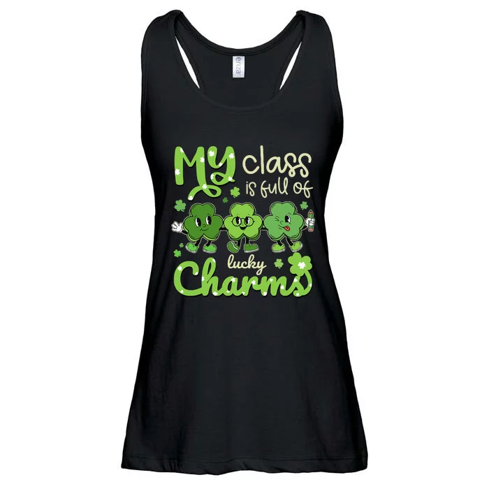 My Class Is Full Of Lucky Charms Teacher St Patricks Day Ladies Essential Flowy Tank