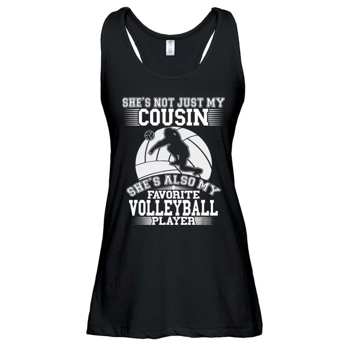 My Cousin Is My Favorite Volleyball Player Sport Family Ladies Essential Flowy Tank