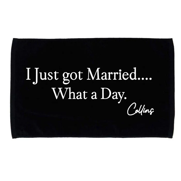 Mafs Collins I Just Got Married What A Day Microfiber Hand Towel