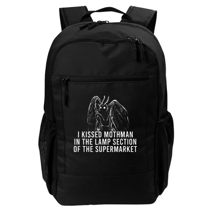 Mothman Cryptid I Kissed Mothman In The Lamp Section Daily Commute Backpack