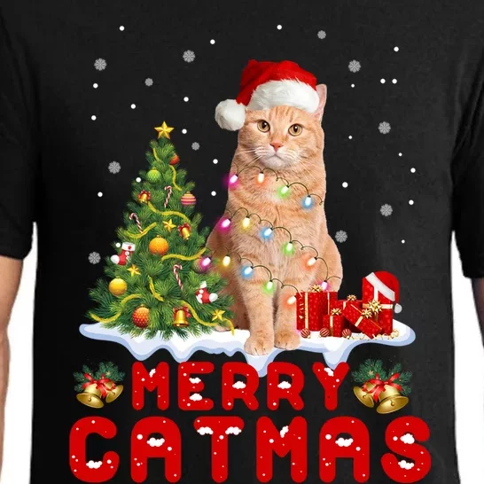 Meowy Christmas In Catmas Pajamas Cute Cat Family Matching Gift Pajama Set