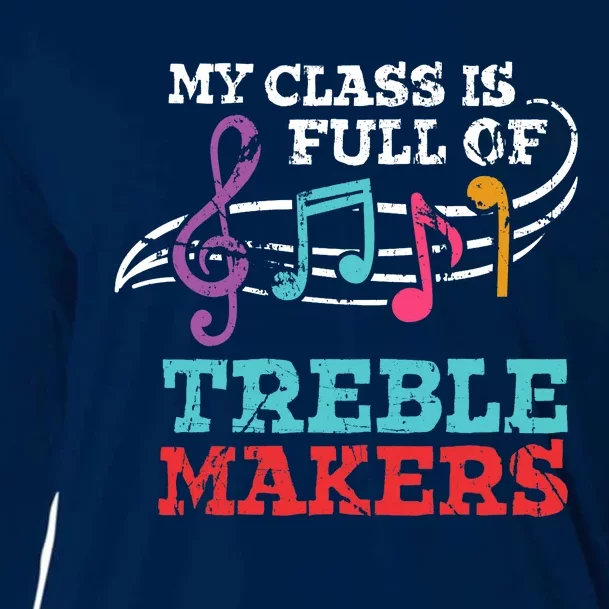 My class is full of treble makers /Back2School Music teacher Cooling Performance Long Sleeve Crew