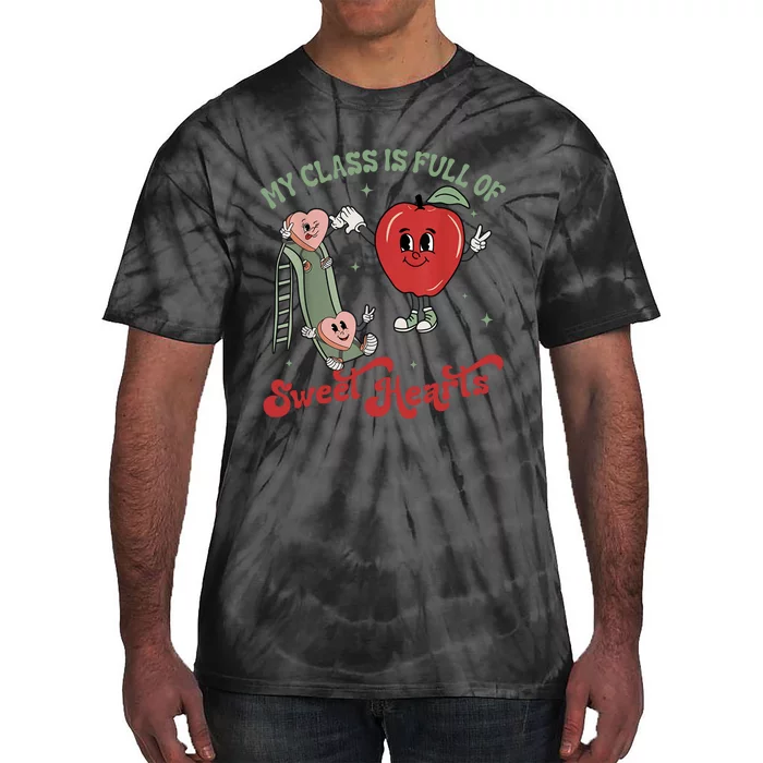 My Class Is Full Of Sweer Heart Apply 100 Days Of School Matching Group Lover Tie-Dye T-Shirt