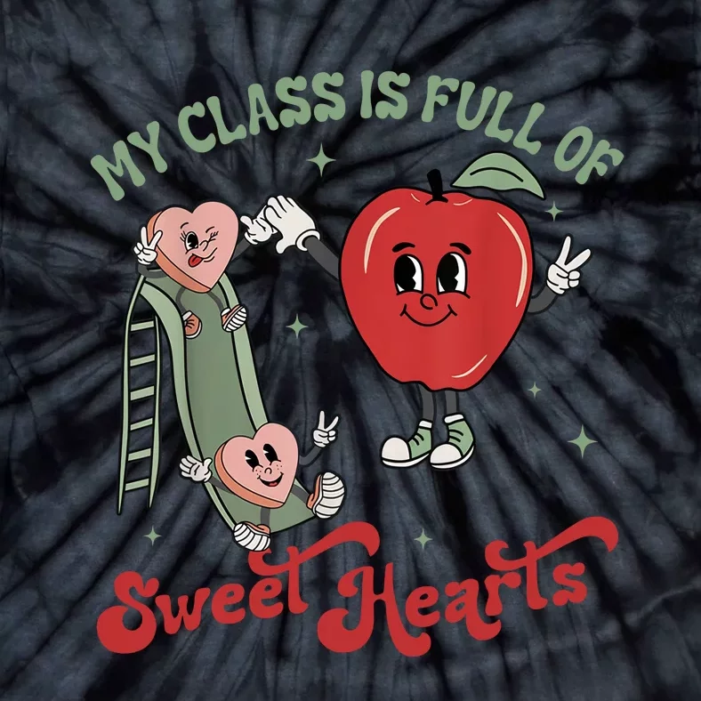 My Class Is Full Of Sweer Heart Apply 100 Days Of School Matching Group Lover Tie-Dye T-Shirt