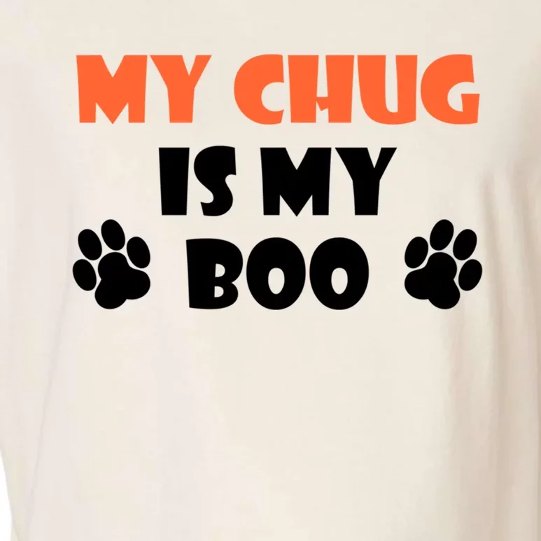 My Chug Is My Boo Halloween Dog Owner Gift Garment-Dyed Women's Muscle Tee