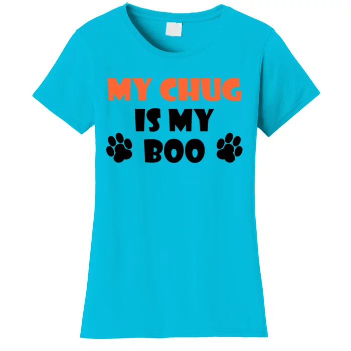 My Chug Is My Boo Halloween Dog Owner Gift Women's T-Shirt