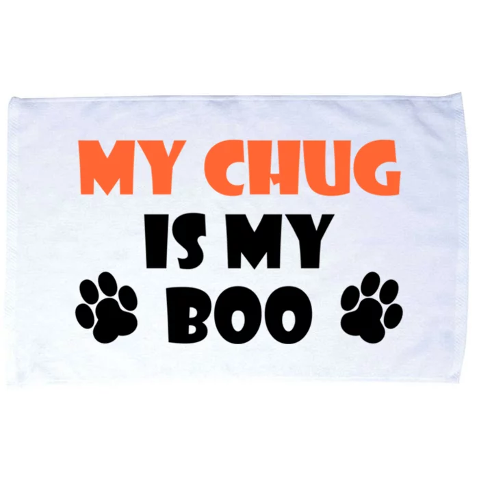 My Chug Is My Boo Halloween Dog Owner Gift Microfiber Hand Towel