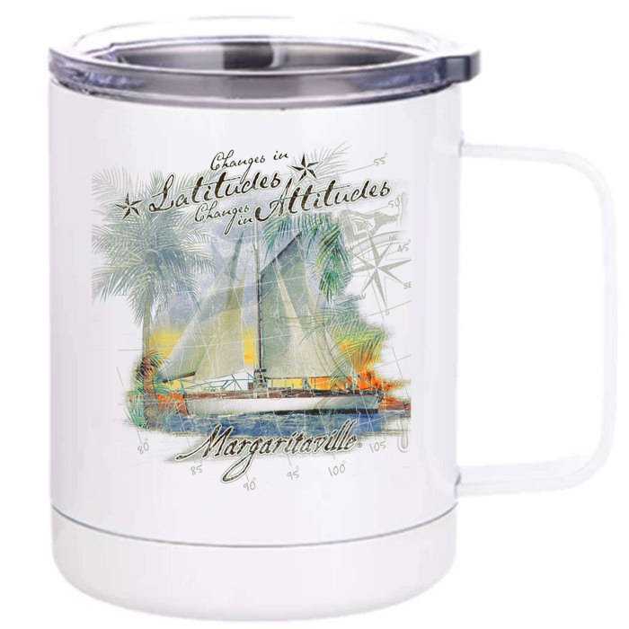 Margaritaville Changes In Latitude Front & Back 12oz Stainless Steel Tumbler Cup