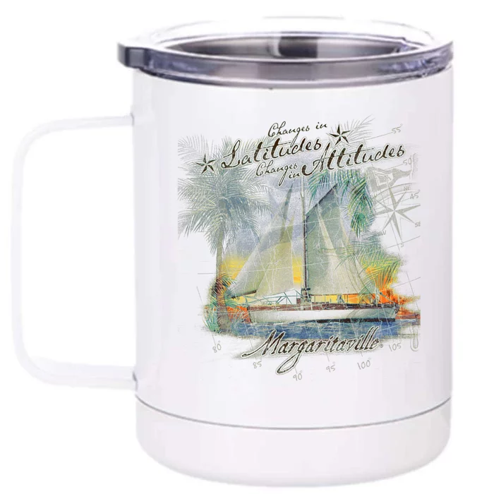 Margaritaville Changes In Latitude Front & Back 12oz Stainless Steel Tumbler Cup