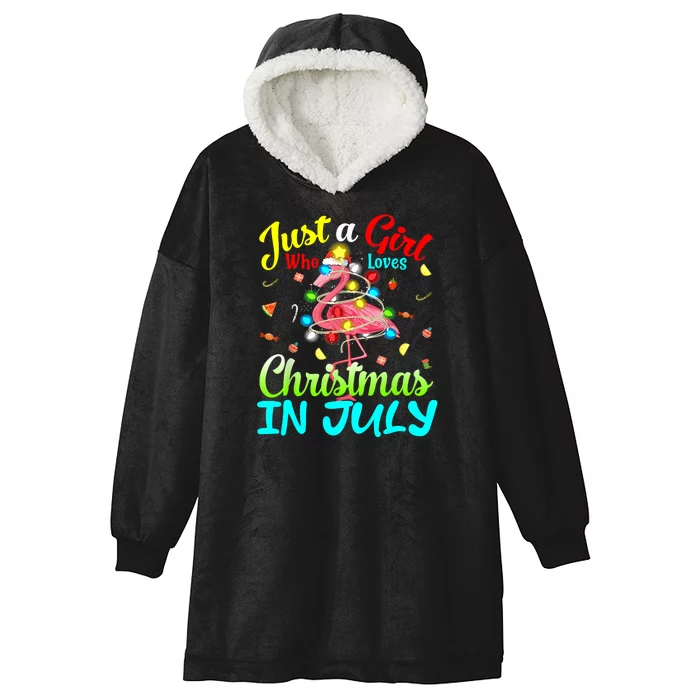 Merry Christmas In July Santa Beach Party Summer Vacation Hooded Wearable Blanket