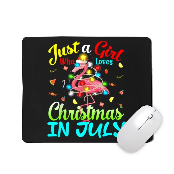 Merry Christmas In July Santa Beach Party Summer Vacation Mousepad