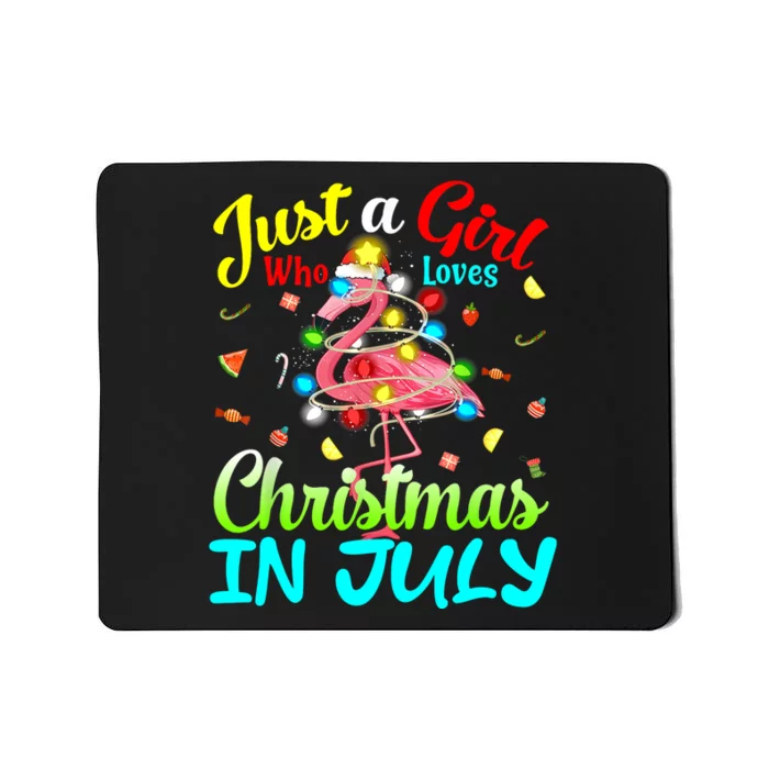 Merry Christmas In July Santa Beach Party Summer Vacation Mousepad