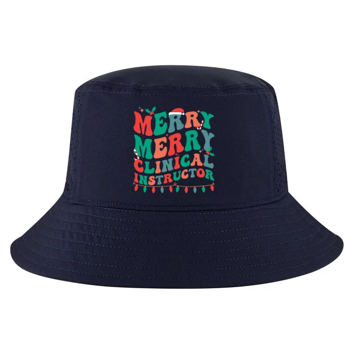 Merry Clinical Instructor Christmas Clinical Education Xmas Gift Cool Comfort Performance Bucket Hat