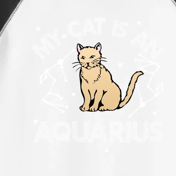 My Cat Is An Aquarius Astrology Kittens Star Sign Horoscope Gift Toddler Fine Jersey T-Shirt