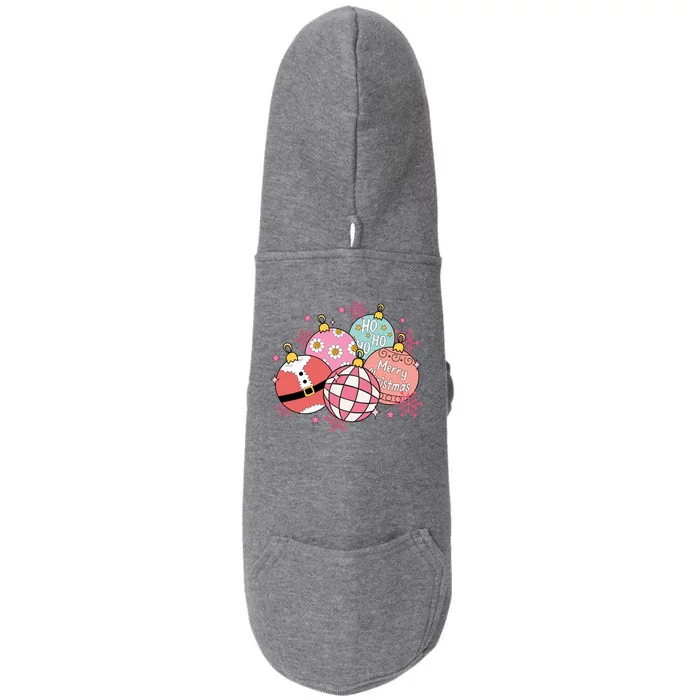 Merry Christmas Jingle Balls Cute Holiday Doggie 3-End Fleece Hoodie