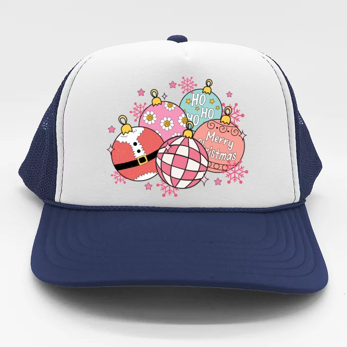 Merry Christmas Jingle Balls Cute Holiday Trucker Hat