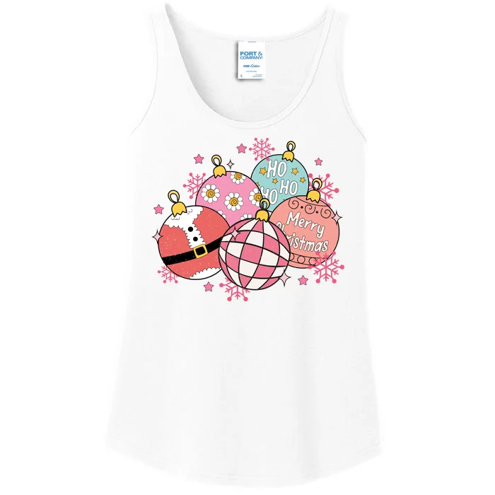 Merry Christmas Jingle Balls Cute Holiday Ladies Essential Tank