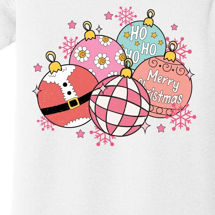 Merry Christmas Jingle Balls Cute Holiday Baby Bodysuit