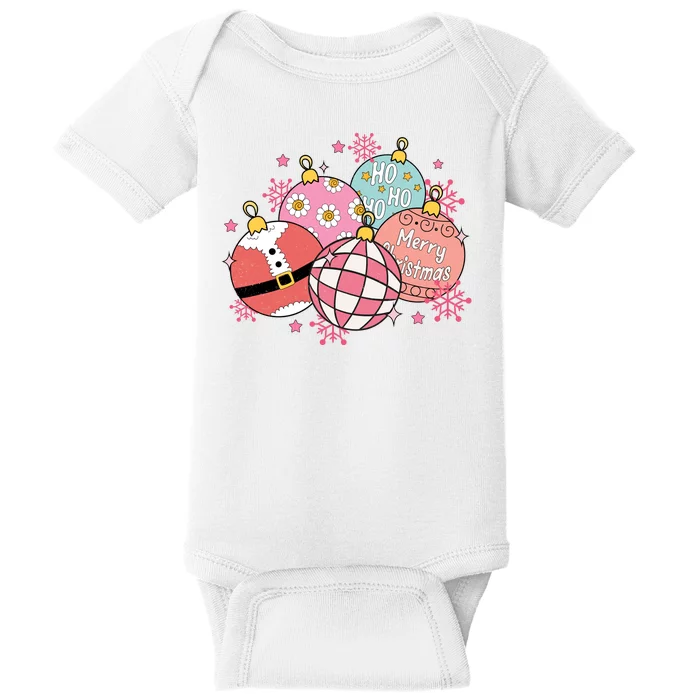 Merry Christmas Jingle Balls Cute Holiday Baby Bodysuit