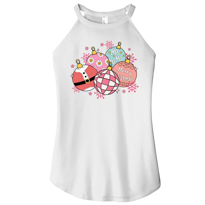 Merry Christmas Jingle Balls Cute Holiday Women’s Perfect Tri Rocker Tank