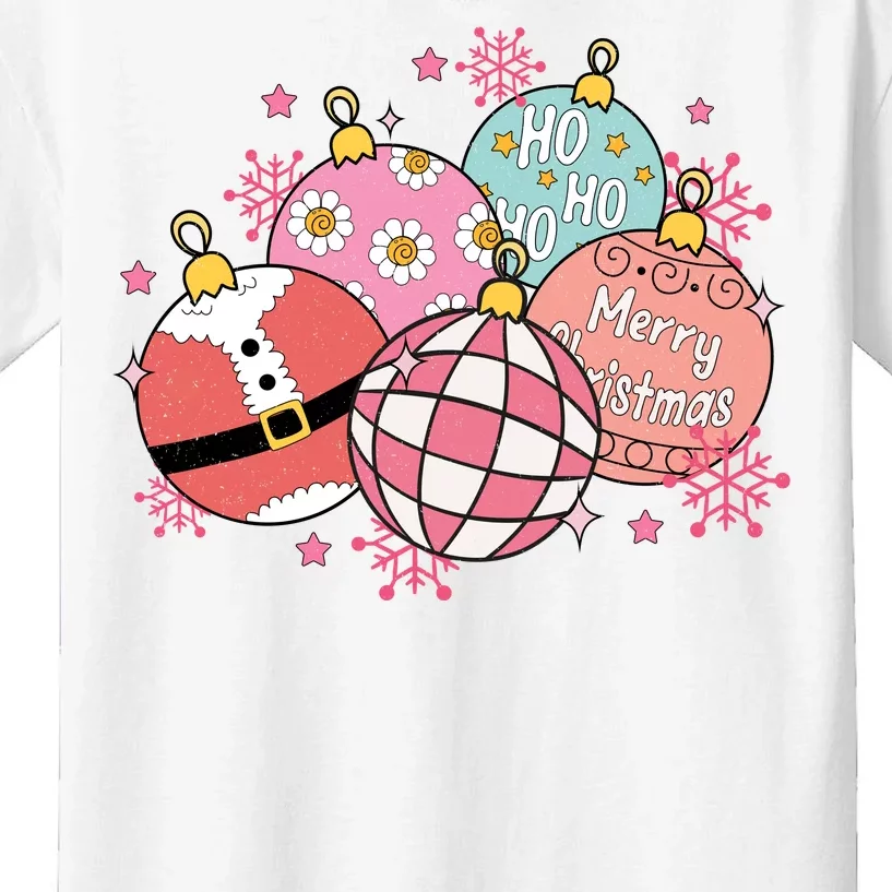 Merry Christmas Jingle Balls Cute Holiday Kids T-Shirt