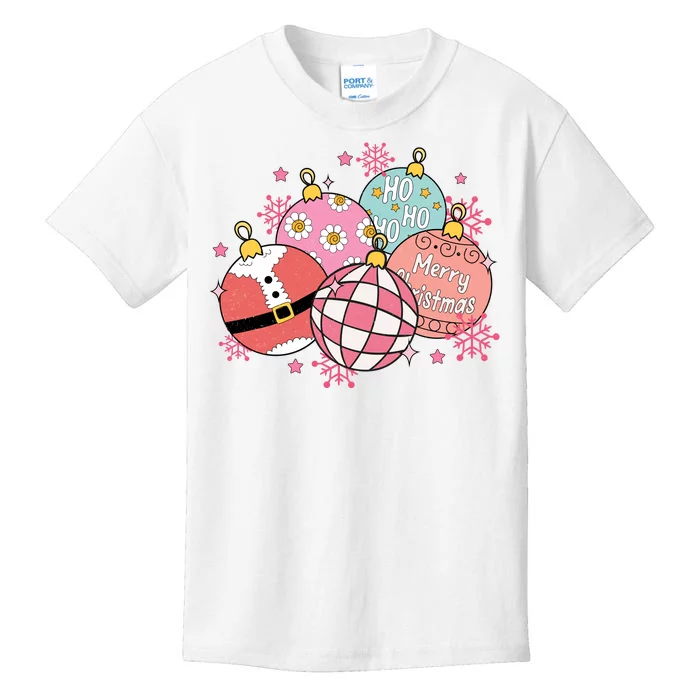 Merry Christmas Jingle Balls Cute Holiday Kids T-Shirt