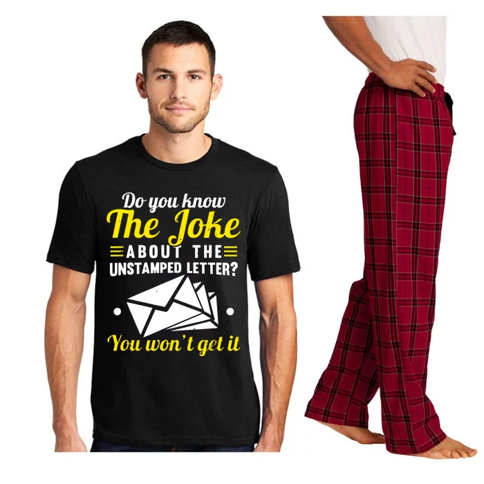 Mail Carrier Joke Unstamped Letter Pajama Set