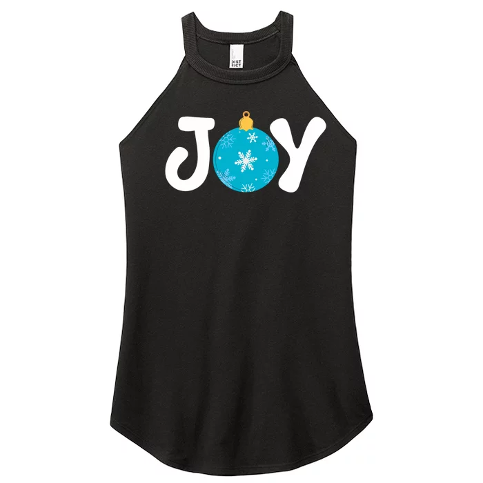 Merry Christmas Joy Snow Xmas Family Matching Long Sleeve Women’s Perfect Tri Rocker Tank