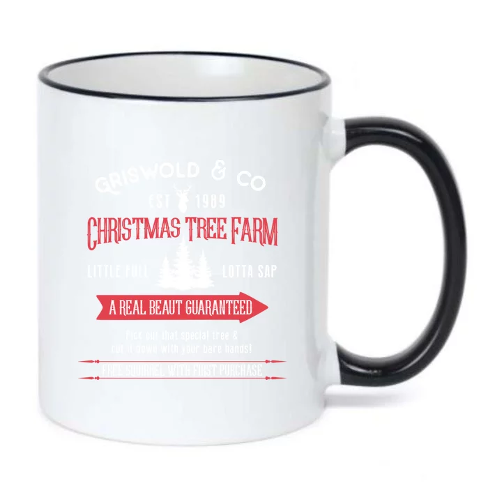 Merry Christmas Jolliest Bunch Griswold Christmas Tree Farm Gift Black Color Changing Mug