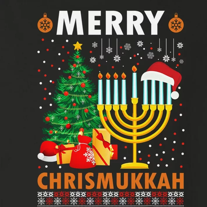 MERRY CHRISMUKKAH Jewish Christmas Hanukkah Chanukah Toddler Long Sleeve Shirt