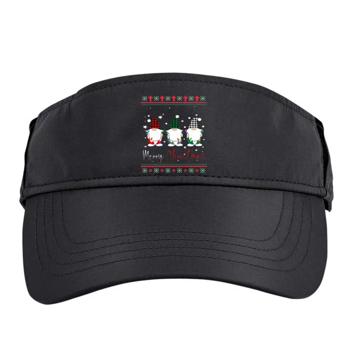 Merry Christmas Leopard Buffalo Red Plaid Adult Drive Performance Visor