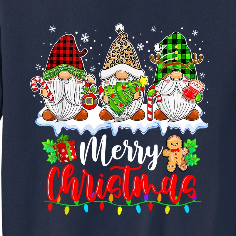 Merry Christmas Light Family Cute Gnome Xmas Matching Gift Sweatshirt