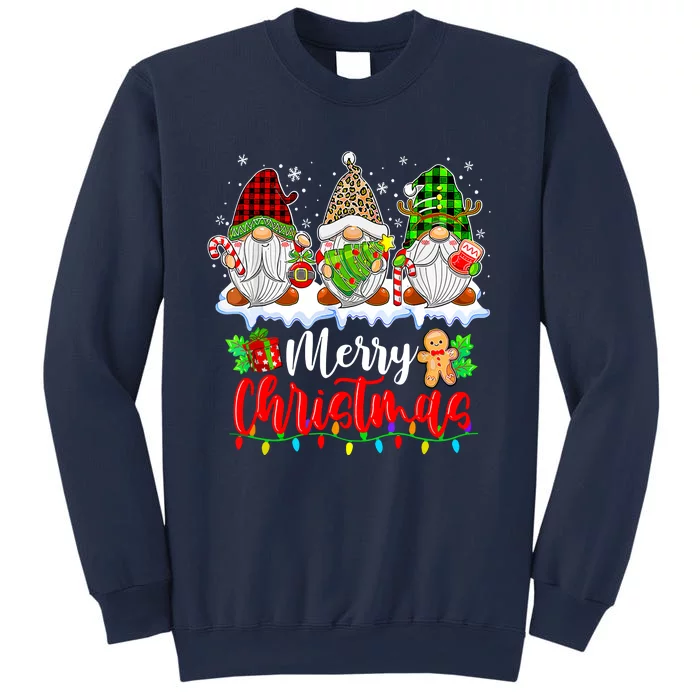 Merry Christmas Light Family Cute Gnome Xmas Matching Gift Sweatshirt