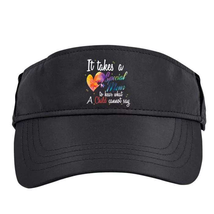 Mom Child Love Puzzle Inspirational Autism Awareness Gift Adult Drive Performance Visor