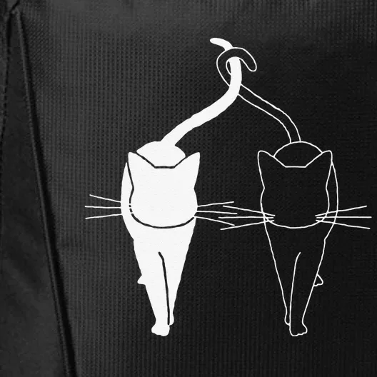 Meow Cat Love Meow Kitty Funny Cats Mom And Cat Dad City Backpack