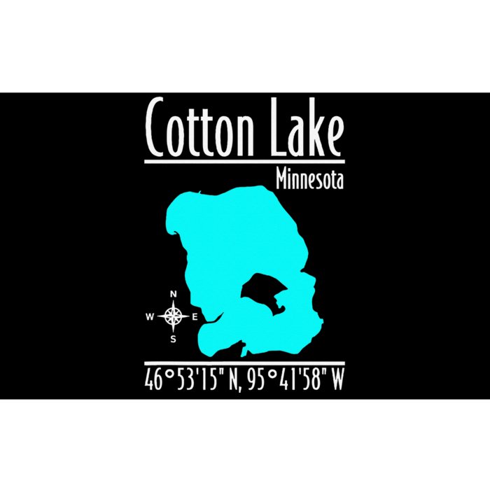 Modern Cotton Lake Minnesota Bumper Sticker