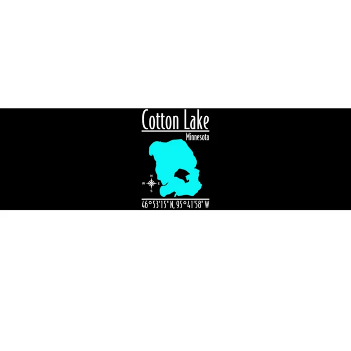 Modern Cotton Lake Minnesota Bumper Sticker