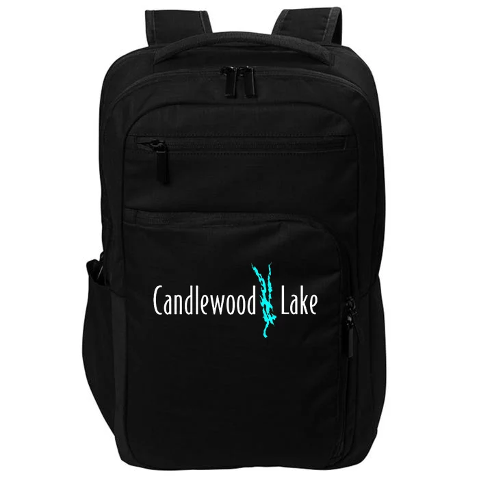 Minimalist Candlewood Lake Connecticut Impact Tech Backpack