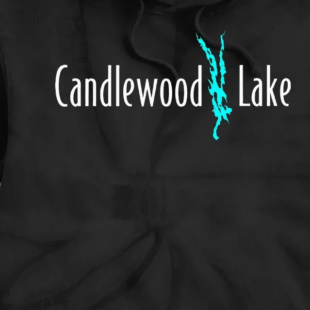 Minimalist Candlewood Lake Connecticut Tie Dye Hoodie