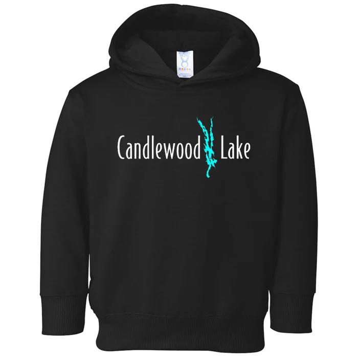 Minimalist Candlewood Lake Connecticut Toddler Hoodie