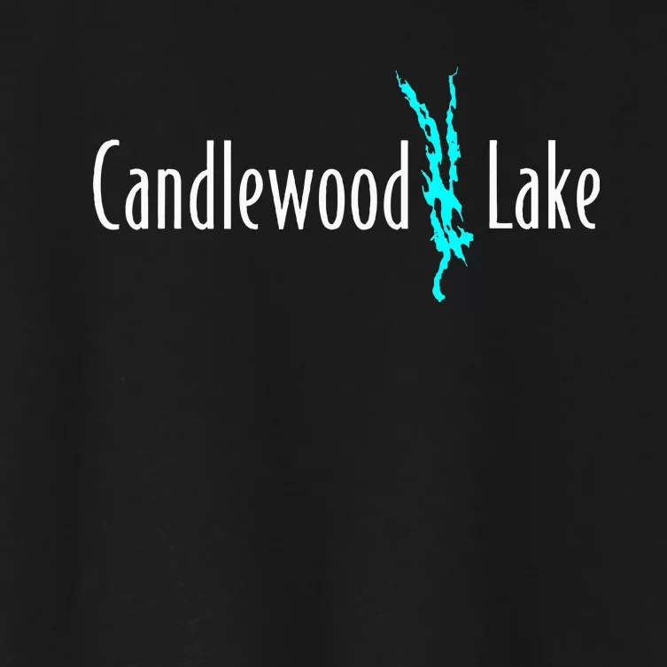 Minimalist Candlewood Lake Connecticut Women's Crop Top Tee