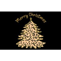 Merry Christmas Leopard Tree Holiday Bumper Sticker