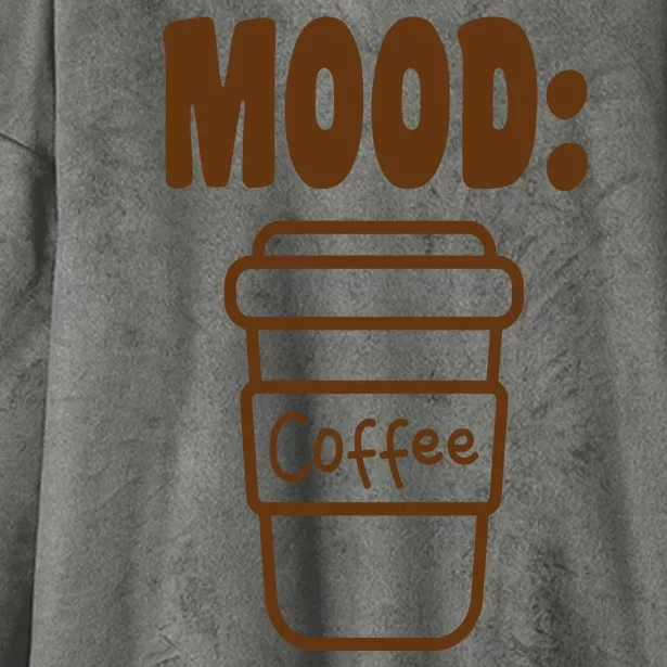 Mood Coffee Lover Hooded Wearable Blanket