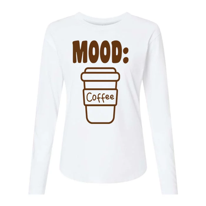 Mood Coffee Lover Womens Cotton Relaxed Long Sleeve T-Shirt