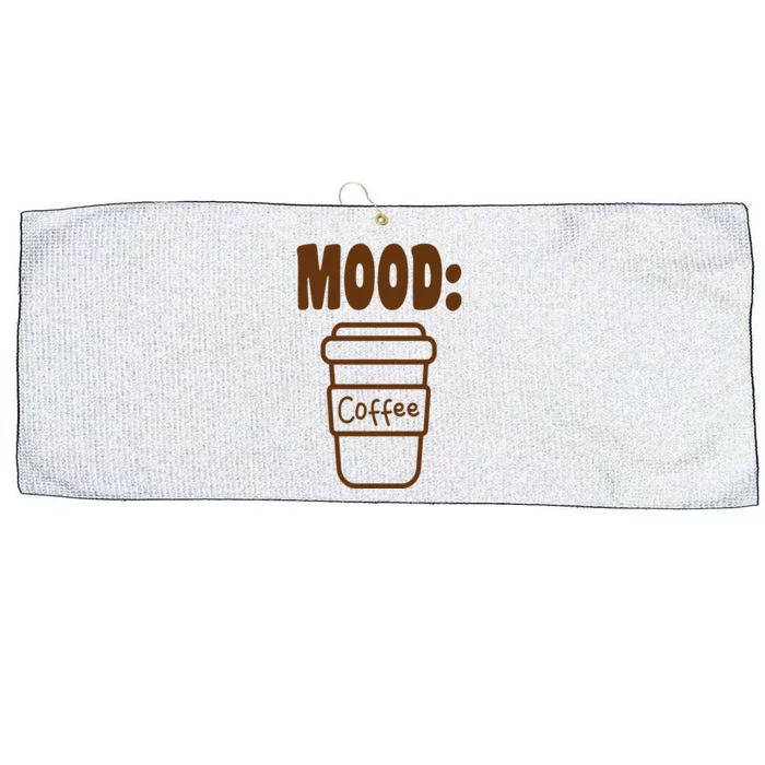 Mood Coffee Lover Large Microfiber Waffle Golf Towel